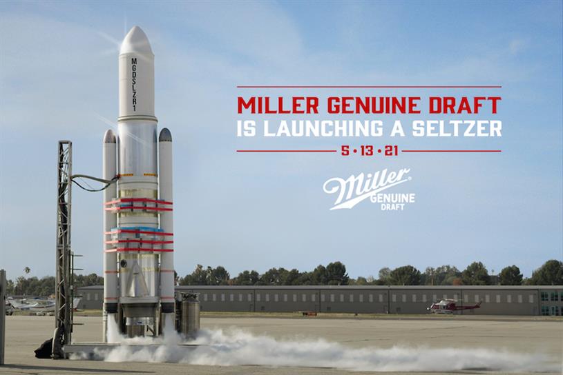 Miller Genuine Draft hard seltzer launch campaign.