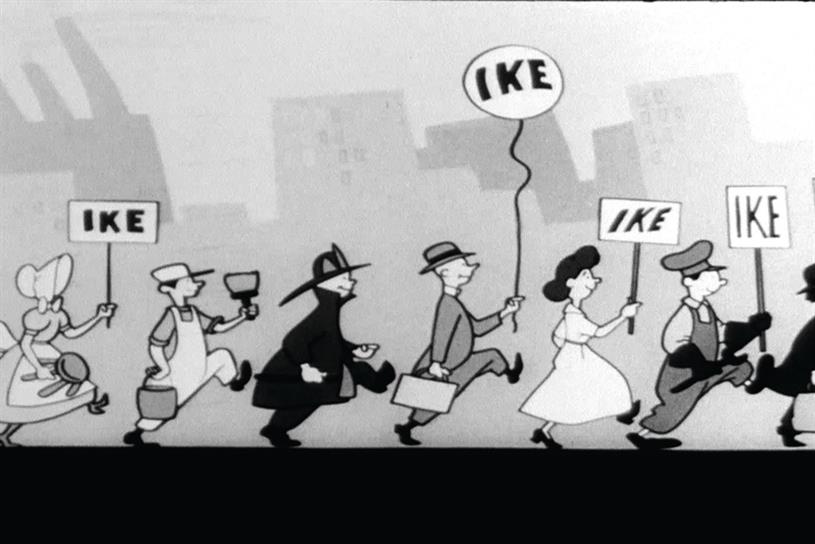 The first political TV ad was Eisenhouser’s “I Like Ike” in 1952.