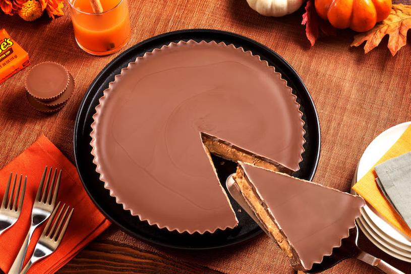 Giant Reese's Peanut Butter Cup pie.