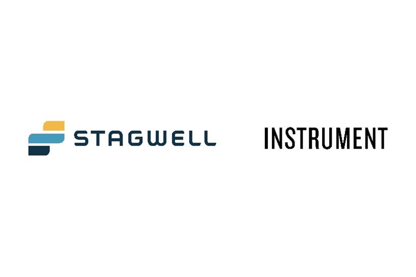 Logos for Stagwell and Instrument