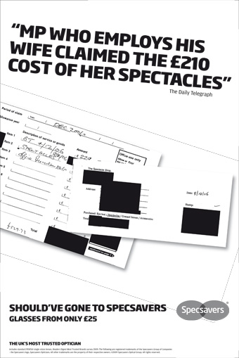 Specsavers 'MP expenses' by Specsavers Creative