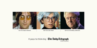 Telegraph... highlighting humble beginnings