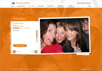Sony Ericsson... smile hunter