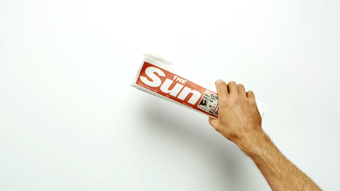 The Sun '40 year work' by Glue London