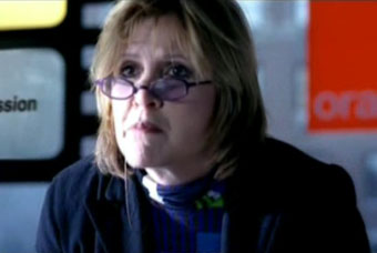 Orange 'carrie fisher gold spot' by Mother London