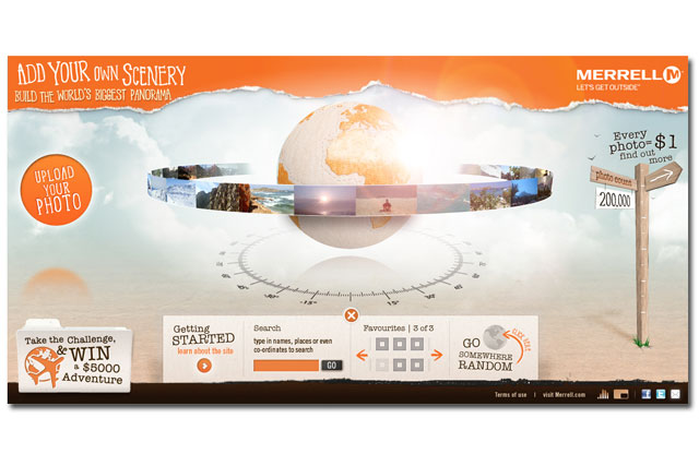 Merrell 'add your own scenery' by The Minimart