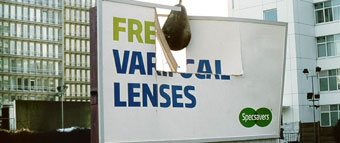Specsavers ... the victim of advertising vandalism