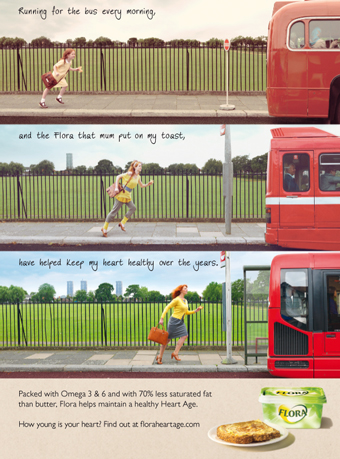 Flora 'what's your heart age' by BBH London