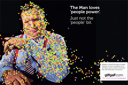 Giffgaff 'the man' by Albion