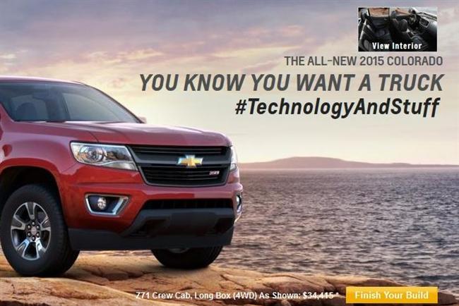 Chevrolet has made #TechnologyAndStuff the Colorado's tagline.