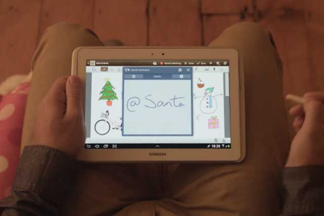 Galaxy Note: unveils Santa's quest