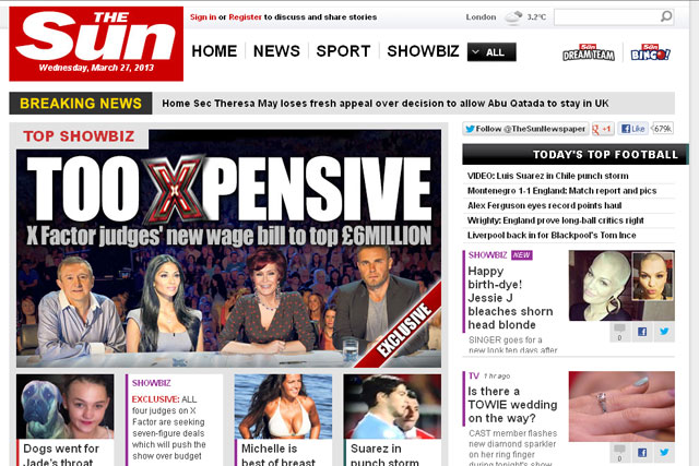 The Sun: to go behind a paywall in August