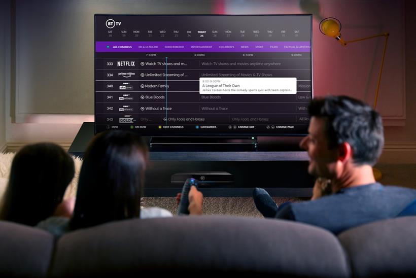 BT: creating more flexible packages for TV viewers
