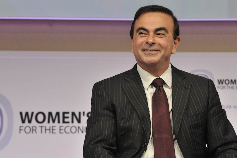 Carlos Ghosn: pictured at an earlier event, Women's Forum