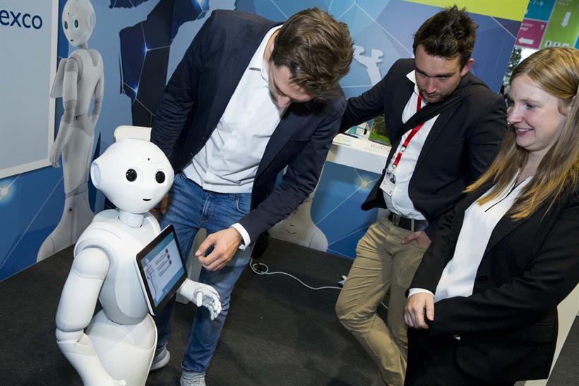 Dmexco attendees meet Pepper, the robot from SoftBank Robotics
