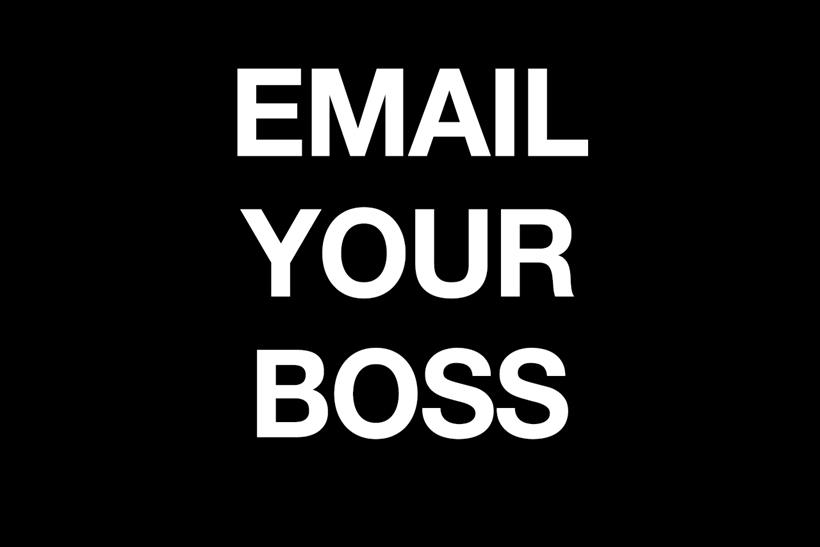 Email Your Boss: initiative urges employees to take action