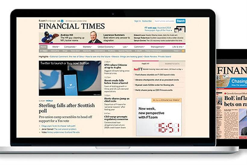 Financial Times: encourages advertisers to use only approved online ad exchanges