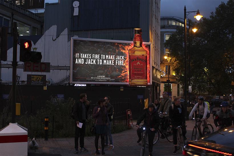 Jack Daniels: rolls out OOH campaign for Tennessee Fire