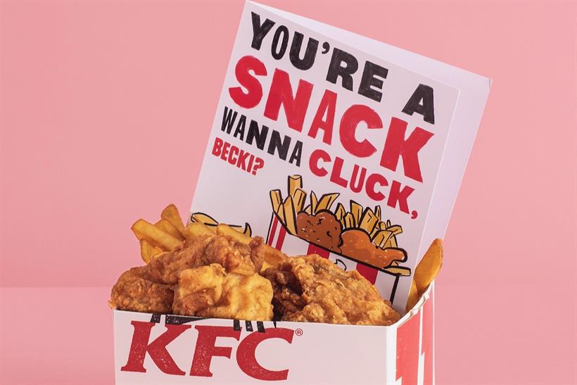 KFC: one Moonpig card smells of fried chicken