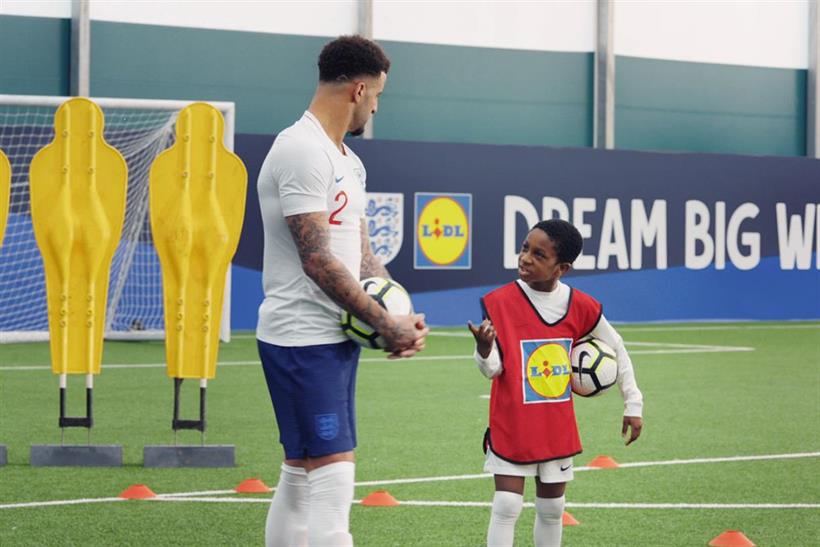Lidl: ad highlights its partnership with the England football team 