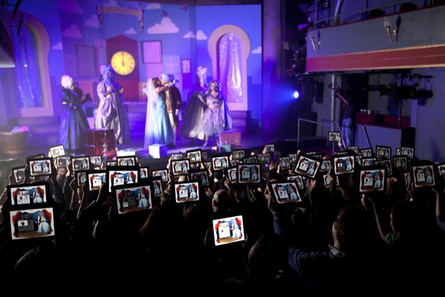 Ebay pantomime: audience members will be encouraged to shop via tablet