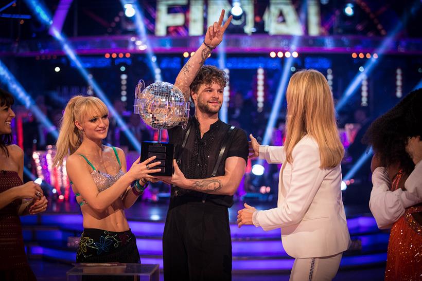 Jay McGuinness (centre): won Strictly Come Dancing on Saturday night
