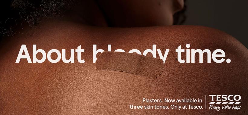 Tesco: fabric plasters are available in three skin tones