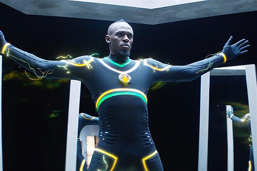 Virgin Media: Bolt suits up as a superhero in ads by BBH