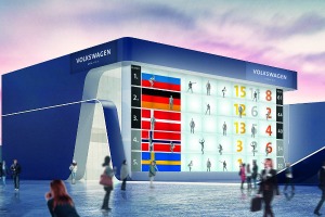 The Volkswagen pavilion at the Sochi Winter Olympic Games
