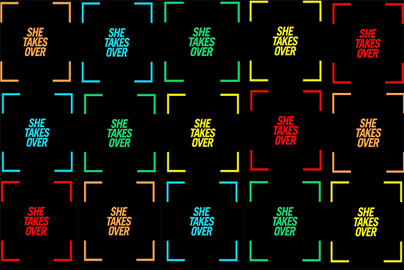 The She Takes Over logo