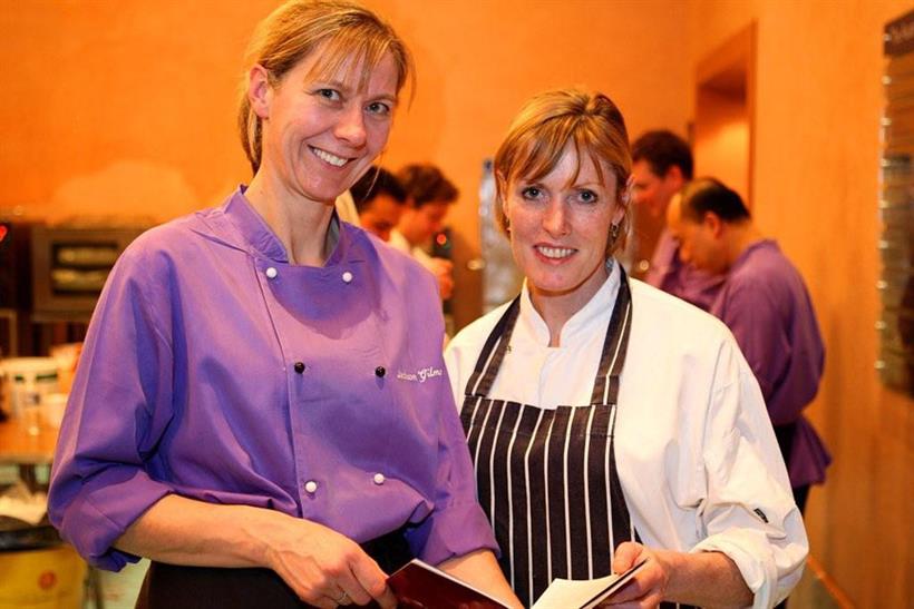 Head chef Joyce O’Hagan with Skye Gyngell