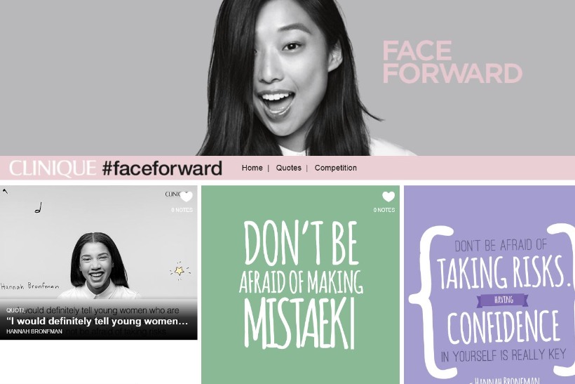Clinique: promoting 'beauty confidence' with Face Forward campaign