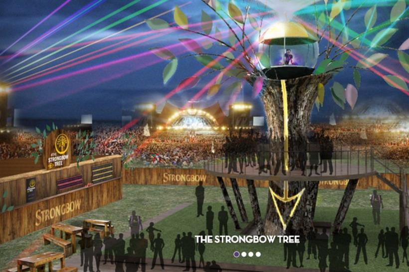 Strongbow to activate with a 12 metre tree (isleofwightfestival.com)