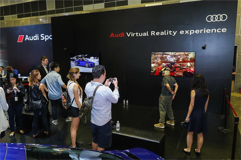 The Audi VR experience at the Singapore Motorshow 2017