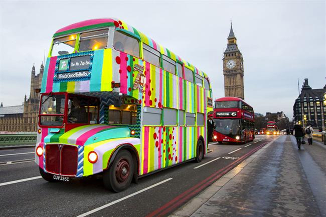 Why not a knitted double-decker bus?