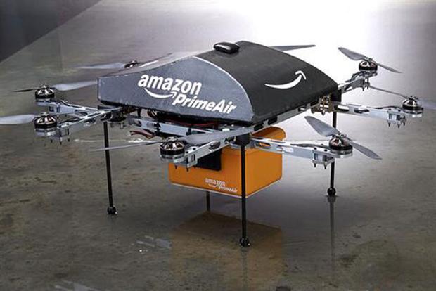 Drones like this one may one day deliver parcels to doorsteps.