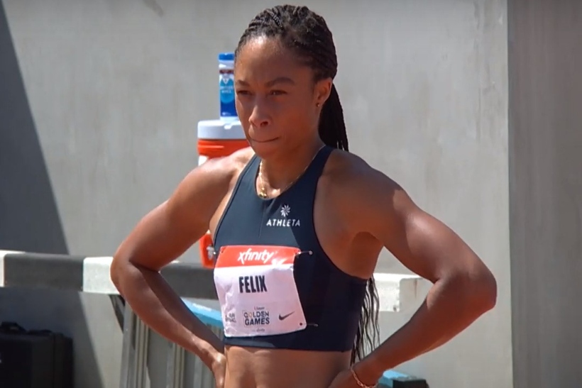 U.S. Olympic track and field sprinter Allyson Felix