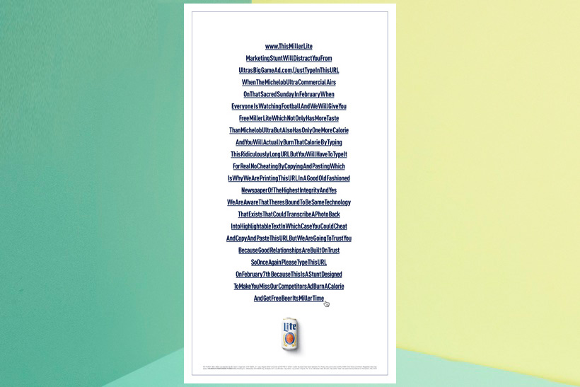 DDB North America Miller Lite ad