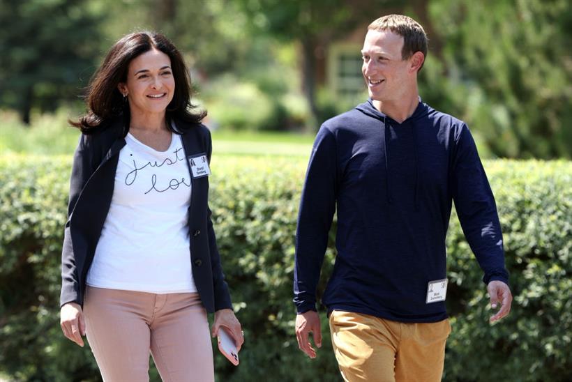 Photo of Sheryl Sandberg and Mark Zuckerberg