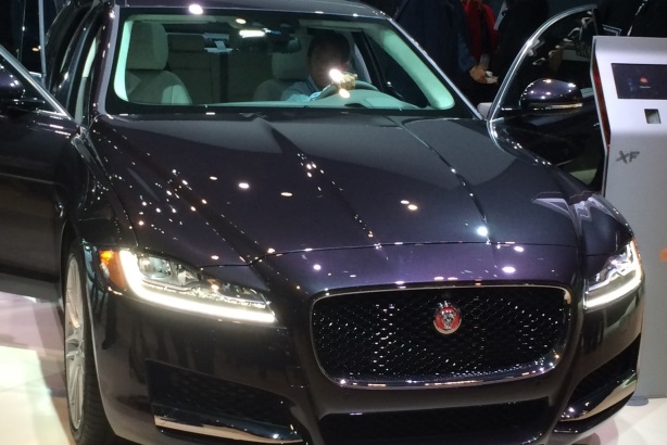 Jaguar debuted its 2016 XF vehicle at the New York Auto Show.