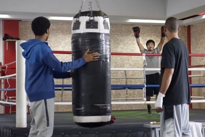 A scene from the Manny Pacquiao spot.