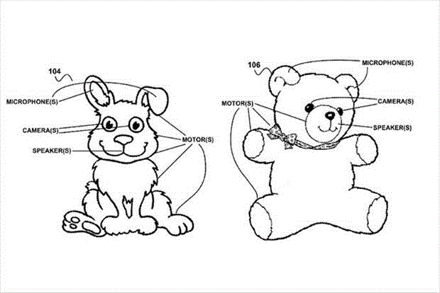 Google patents tech for cuddly toys.