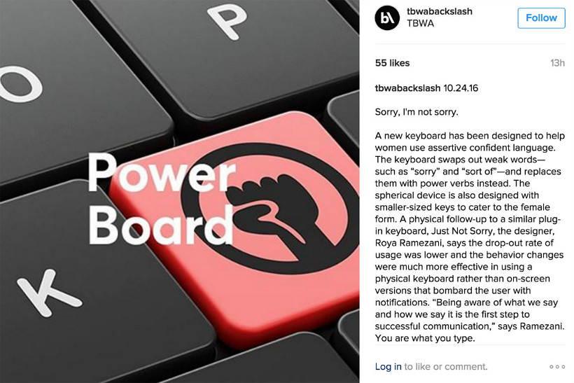 TBWA publishes insight and trend content on Instagram using @tbwabackslash