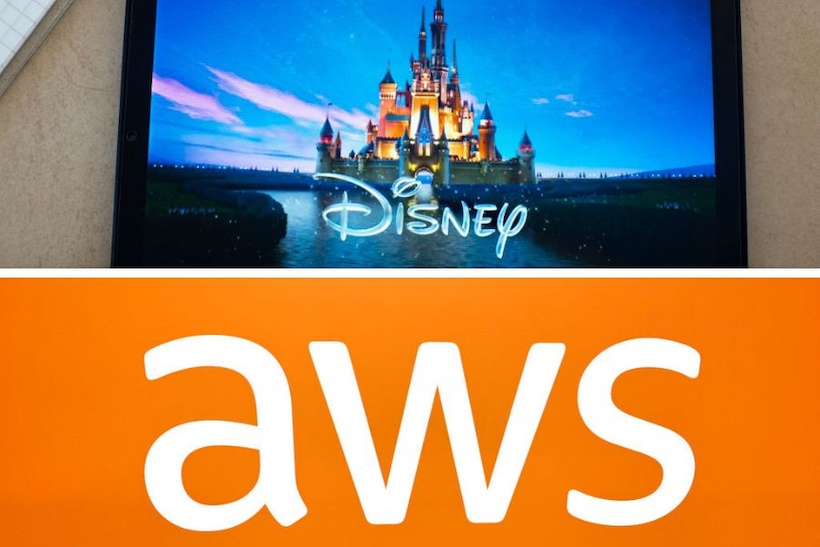 Disney and Amazon Web Services logos