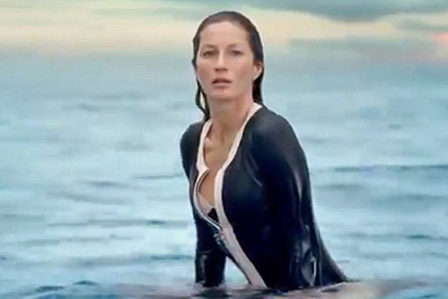 Gisele Bündchen in a new ad for Chanel No 5.