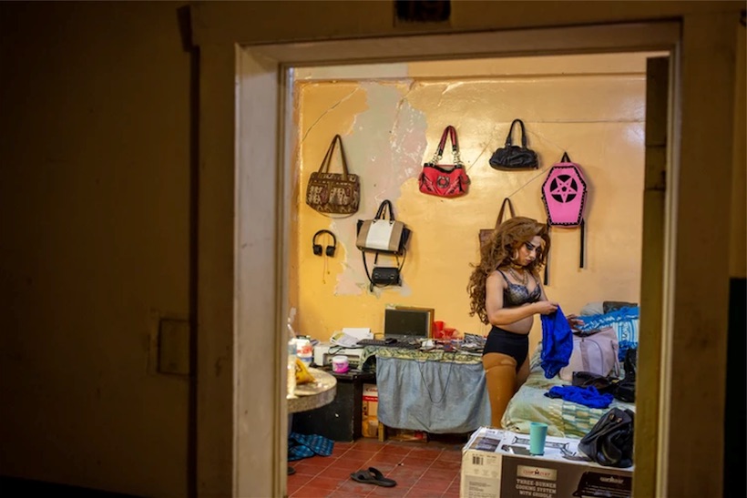 David Peinado Romero photo of South American LGBTQ migrant worker.
