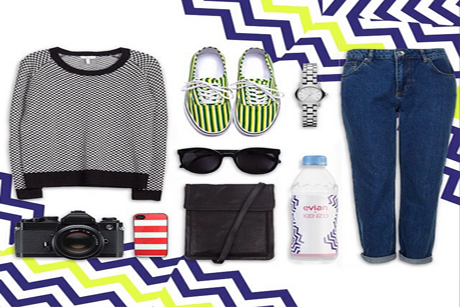 We Are Social employed outfit grids to show off Evian's stylish Kenzo bottles.