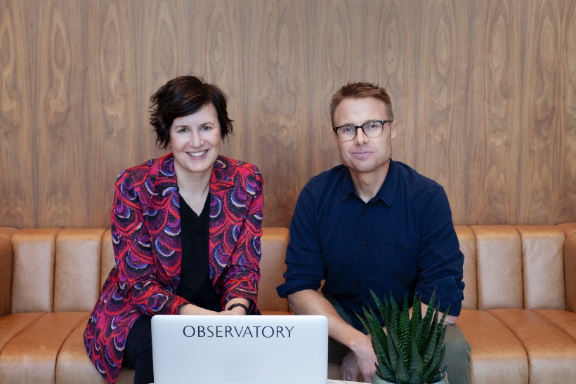 Linda Knight, Observatory's new CCO, and Jae Goodman, CEO, colleagues again after working at Wieden+Kennedy years ago.