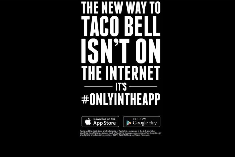 Taco Bell's stark message to customers.