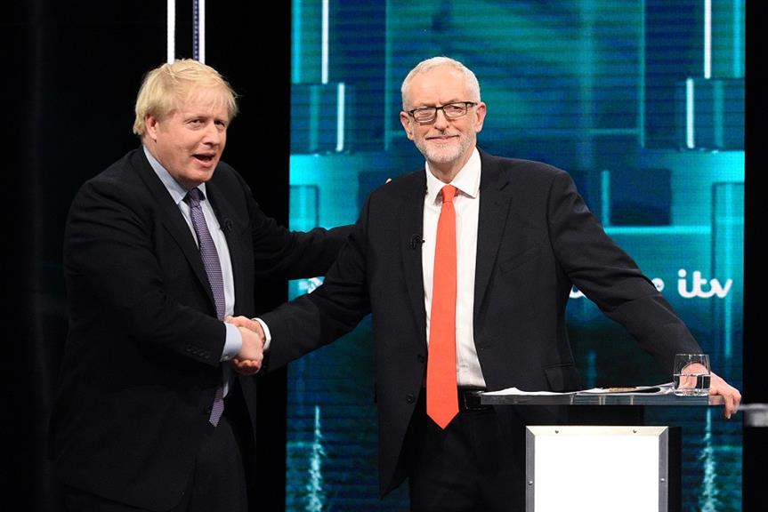 Boris Johnson (left) and Jeremy Corbyn. Pic: Getty Images